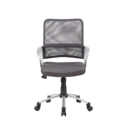 Boss Mesh Mid-Back Multipurpose Task Chair, Charcoal-Gray/Black-Pewter