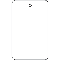Partners Brand Garment Tags, 1 3/4" x 2 7/8", 100% Recycled, White, Case Of 1,000