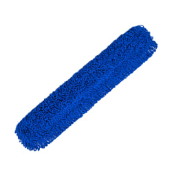 Gritt Commercial Microfiber Looped Dust Mop Pad Head, 48", Blue