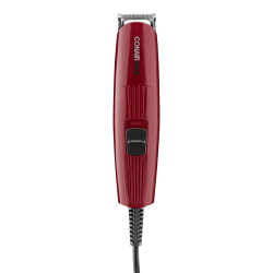 Conair Razor Corded Beard and Mustache Trimmer, 9-3/4", Red
