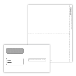 ComplyRight® 1099-MISC Blank Tax Form Set With Envelopes, 3-Part, Recipient Copy Only, Pack Of 50 Forms