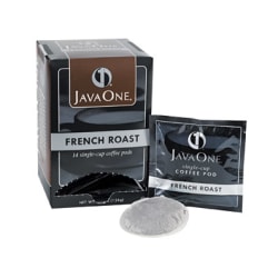 Java One® Single-Serve Coffee Pods, French Roast, Carton Of 14
