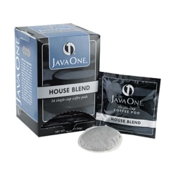 Java One® Single-Serve Coffee Pods, House Blend, Carton Of 14