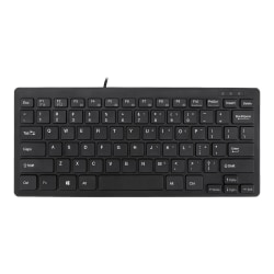 Adesso® AKB-111UB SlimTouch USB Mini Keyboard, Black