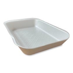 GEN Meat Trays, #2D, 1-1/4"H x 8-9/16"W x 6-1/8"D, White, Pack Of 500 Trays