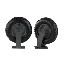 Hospitality 1 Source Pneumatic Wheels, 8", Black, Set Of 4 Wheels