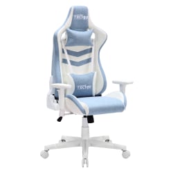 Techni Sport Pastel Series Ergonomic Faux Leather Computer Gaming Chair, Blue