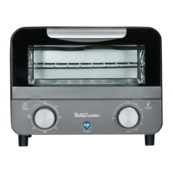 Betty Crocker Mini Toaster Oven, Gray/Black