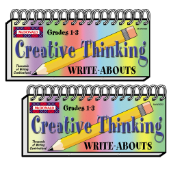 McDonald Publishing Creative Thinking Write-Abouts, Multicolor, Grade 1-3, Pack Of 2 Booklets