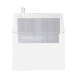 LUX Invitation Envelopes, A6, Peel & Press Closure, Silver/White, Pack Of 500
