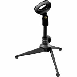 Pyle Pro Adjustable Desktop Tripod Microphone Stand, Black