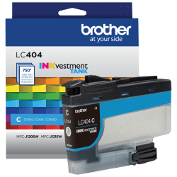 Brother® LC404 INKvestment Cyan Ink Tank, LC404C