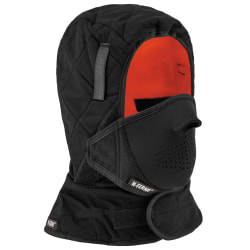 Ergodyne N-Ferno 6878 3-Layer Winter Hard Hat Liner With Neoprene Mouthpiece Kit, One Size, Black