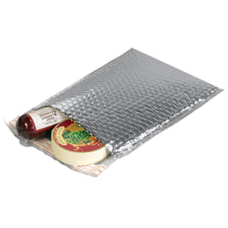 Partners Brand Cool Shield Bubble Mailers, 8" x 11", Silver, Pack Of 100