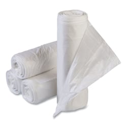 Interplast Group High Density Commercial Can Liner Value Pack, 33 gal, 10 mic, 33" x 39", Clear, Interleaved Roll, 25 Bags/Roll, 20 Rolls/CT