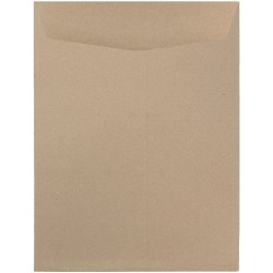 JAM Paper® Open-End 9" x 12" Manila Catalog Envelopes, Gummed Seal, 100% Recycled, Brown Kraft, Pack Of 10