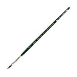 Silver Brush Ruby Satin Series Short-Handle Paint Brush 2528S, 1/8", Grass Comb Bristle, Synthetic, Multicolor