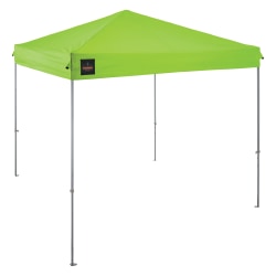 Ergodyne SHAX 6001 Lightweight Pop-Up Tent, 10' x 10', Lime, Total Qty 1