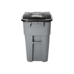 Rubbermaid® Brute® Big Wheel® Container, 50 Gallons, Gray
