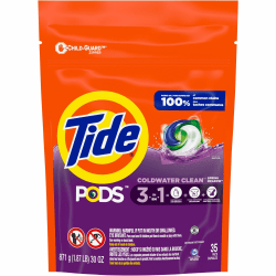 Tide PODS 3-1 Laundry Detergent - Spring Meadow Scent - 140 / Carton - White, Orchid