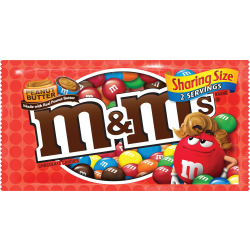 M&M's Peanut Butter King Size Candy, 2.83 Oz