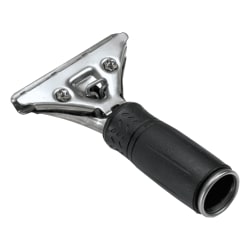 Unger® Pro Stainless-Steel Squeegee Handle, Black/Steel