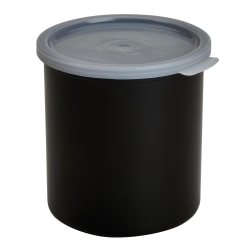 Cambro Deli Crocks, 2.7 Qt, Black, Pack Of 6 Crocks