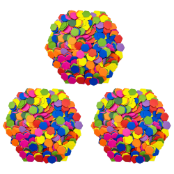Roylco Hexagon Mosaics, 2000 Per Pack, Set Of 3 Packs