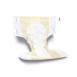 Medline Ultracare Cloth-Like Adult Briefs, X-Large, 59 - 66", Yellow, 20 Briefs Per Bag, Case Of 3 Bags