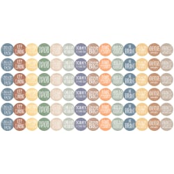 Teacher Created Resources Die-Cut Border Trim, Moving Mountains Positive Saying, 35' Per Pack, Set Of 6 Packs