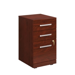 Sauder® Affirm Commercial 20"D Vertical 3-Drawer Mobile Pedestal File Cabinet, Classic Cherry