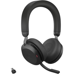 Jabra Evolve2 75 Wireless On-ear Stereo Headset - USB-C - Unified Communication - Black - Binaural - Ea - 27599989899