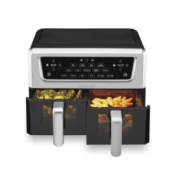 Cuisinart Dual Basket Air Fryer Pro, 11-Quart, Black/Silver