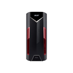 Acer Nitro 50 N50-600 - Tower - Core i5 9400F / 2.9 GHz - RAM 8 GB - SSD 512 GB - DVD-Writer - GF GTX 1650 - GigE, 802.11ac Wave 2 - WLAN: 802.11a/b/g/n/ac Wave 2, Bluetooth 5.0 - Win 10 Home 64-bit - monitor: none