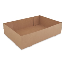 SCT® Kraft Donut Trays, 3-7/16"H x 13-1/2"W x 9-15/16"D, Brown, Carton Of 150 Trays