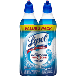 Lysol® Hydrogen Peroxide Toilet Cleaner, 24 Oz, Cool Spring Breeze Scent, Pack Of 2 Bottles