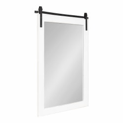 Uniek Kate And Laurel Cates Rectangle Mirror, 38-3/4"H x 25-3/4"W x 1-1/4"D, White