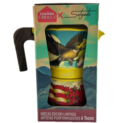 Cocina Criolla Greca 6-Cup Juan Salgado Primula Classic Stovetop Espresso And Coffee Maker, Multicolor, Total Qty 1