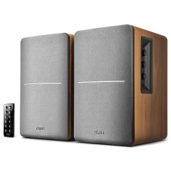 Edifier R1280DB 42-Watt RMS Amplified Bluetooth® Bookshelf Wired Speaker System, Brown