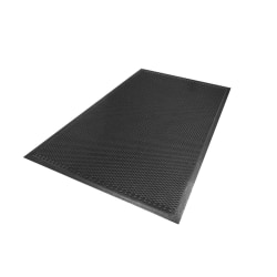 M+A Matting Safety Scrape Mat, 3' x 5', Black