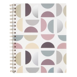 TUL® Spiral-Bound Notebook, 7-1/2" x 10", 1 Subject, Narrow Ruled, 80 Sheets, Circles