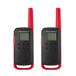 Motorola® TalkAbout® 2-Way Radios, T210, Black/Red, Pack Of 2 Radios