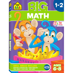School Zone Publishing BIG Math Workbook, Grades 1-2