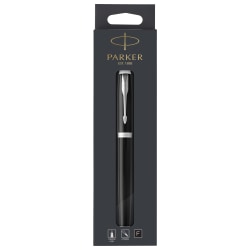 Parker® IM Rollerball Pen, Fine Point, 0.5 mm, Black/Chrome Barrel, Black Ink