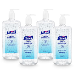 Purell® Advanced Refreshing Gel Hand Sanitizer, 33.8 Oz, Clean Scent, Case Of 4 Bottles