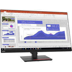 Lenovo ThinkVision T32p-20 32" Class 4K UHD LCD Monitor - 16:9 - Raven Black - 31.5" Viewable - In-plane Switching (IPS) Technology - LED Backlight - 3840 x 2160 - 1.07 Billion Colors - 350 Nit, Typical - 4 ms Extreme Mode - 60 Hz Refresh Rate