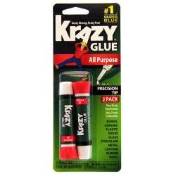 Krazy® Glue Clear Original, .07 Oz Tubes, Pack Of 2