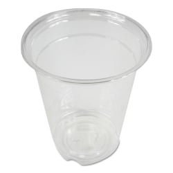 Boardwalk® Plastic Cold Cups, 12 Oz, Clear, 20 Cups Per Sleeve, Carton Of 50 Sleeves
