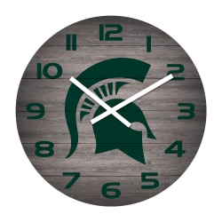 Imperial NCAA Weathered Wall Clock, 16", Michigan State University