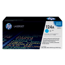 HP 124A Cyan Toner Cartridge, Q6001A